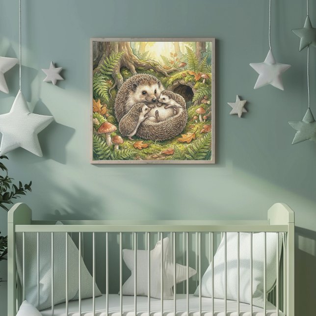 Mamma Igelkott och hennes ungar Daghuset Poster (Skapare uppladdad)