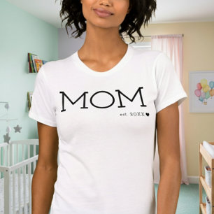 Mamma inrättade minsta möjliga hjärtsvart t shirt
