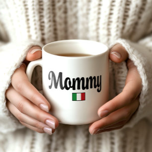 Mamma italienska flaggmugg kaffemugg