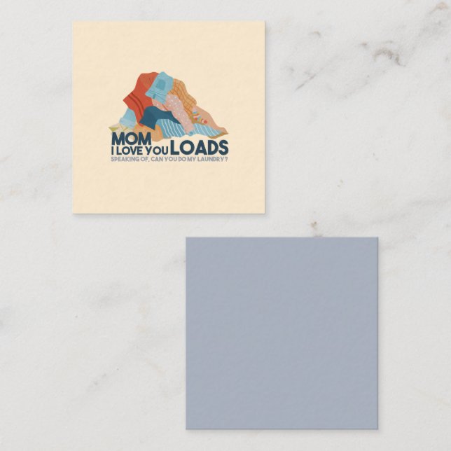 Mamma, jag älskar dig så mycket anteckningskort (Fram/baksida)