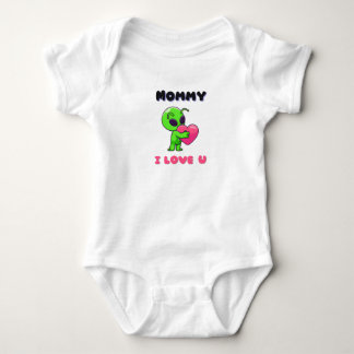 "Mamma jag älskar dig" Sött litet alienhjärta T Shirt