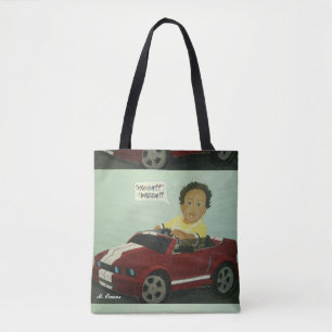 "Mamma!" "Jag är Redo att rulla!" Tote Bag Tygkasse