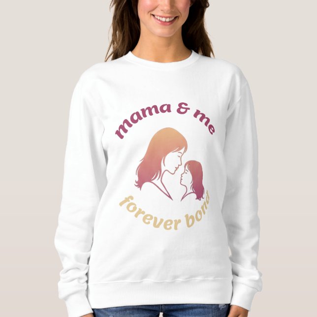 Mamma & Jag För Evigt Band Mor Dotter T Shirt (Framsida)