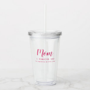 "Mamma, jag förlåter dig", gullig kattälskare Take Away Mugg