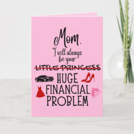 Mamma, jag kommer alltid att vara din stora ekonom kort