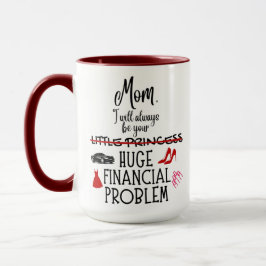 Mamma, jag kommer alltid att vara din stora ekonom mugg