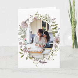 Mamma jag skulle välja dig som en vän | Blommig fo Helgkort