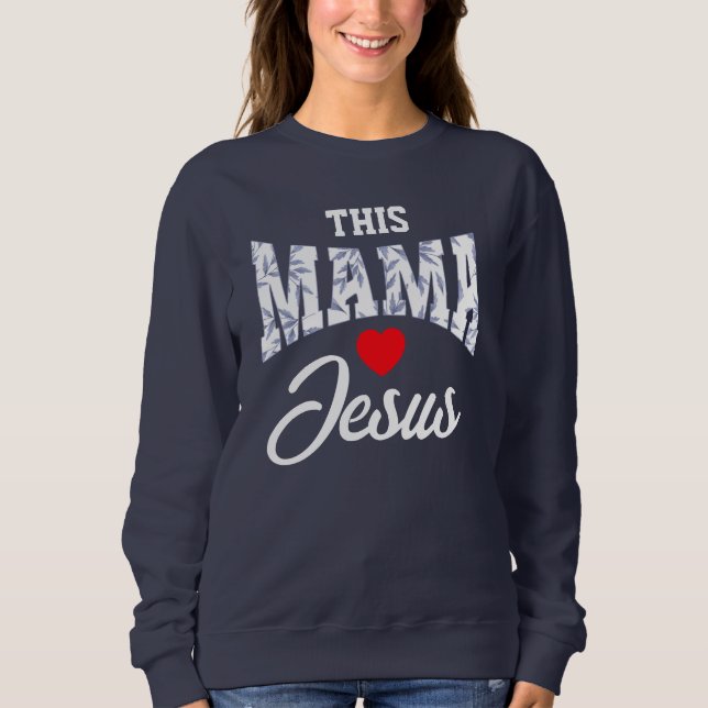 MAMMA JESUS Toile Chinoiserie Christian T Shirt (Framsida)