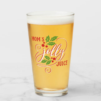 Mamma Jolly Juice jul Cheer Beer Glass Glaskopp