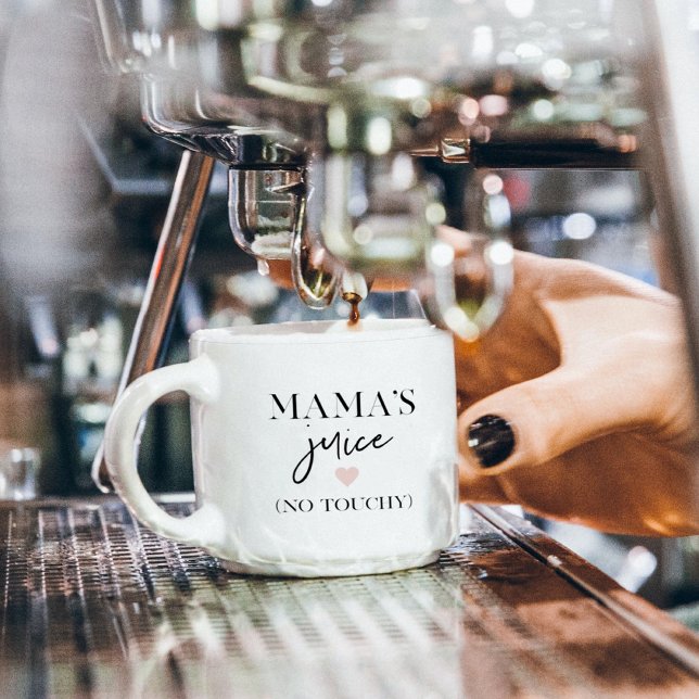 Mamma Juice Funny Quote | Bästa Mamma-gåva Espressomugg (Skapare uppladdad)