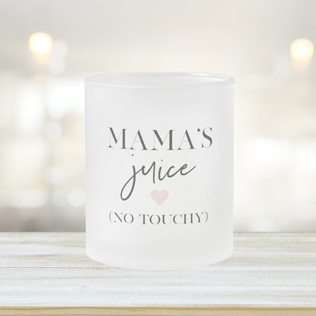 Mamma Juice Funny Quote | Bästa Mamma-gåva Frostad Glasmugg (Skapare uppladdad)