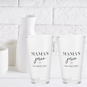 Mamma Juice Funny Quote Bästa Mamma-gåva Glaskopp