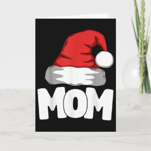 Mamma jul tomte matchande familj kort