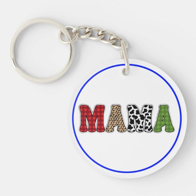 Mamma julrandigt mönsterdesign (Framsidan)