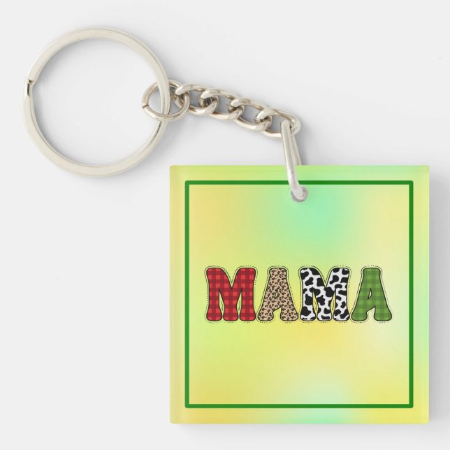 Mamma julrandigt mönsterdesign (Framsidan)