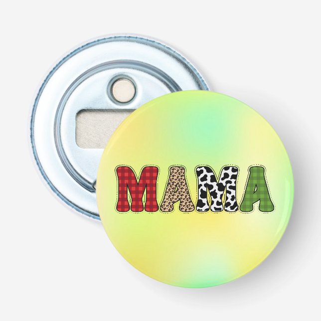 Mamma julrandigt mönsterdesign flasköppnare (Framsidan)