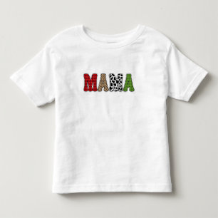 Mamma julrandigt mönsterdesign t shirt