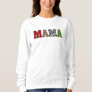 Mamma julrandigt mönsterdesign t shirt