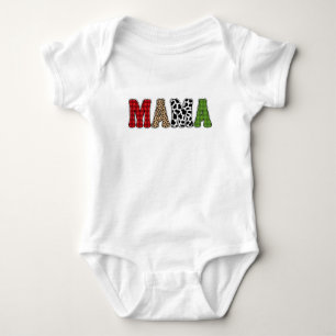 Mamma julrandigt mönsterdesign t shirt