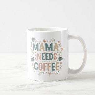 Mamma Kaffemugg Blommig Keramisk Mugg för Mors D
