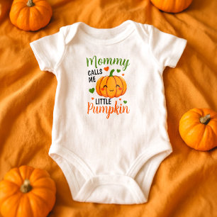 Mamma kallar mig lilla pumpa söta Halloween T Shirt