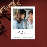Mamma kan du gå ner mig i Aisle Mor Bride Vykort<br><div class="desc">Mamma kommer du att gå ner mig och Frieri Aisle Budens mamma</div>