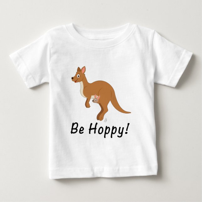 Mamma Kangaroo och Baby T Shirt (Framsida)