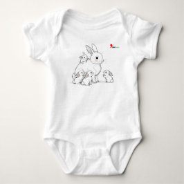 Mamma Kanin & Babies Baby Bodysuit T Shirt