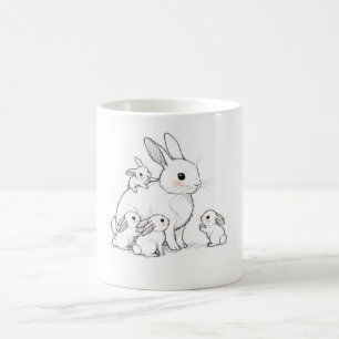 Mamma Kanin & Babymugg  Kaffemugg