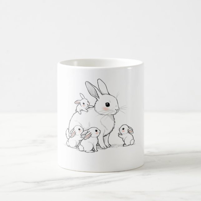 Mamma Kanin & Babymugg  Kaffemugg (Center)