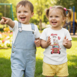 Mamma Kanin Kanin Bilutflykt Småbarn T-Shirt