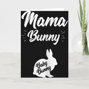Mamma Kanin Tröja Gravida Kvinnor Förväntar Sig Ti Kort