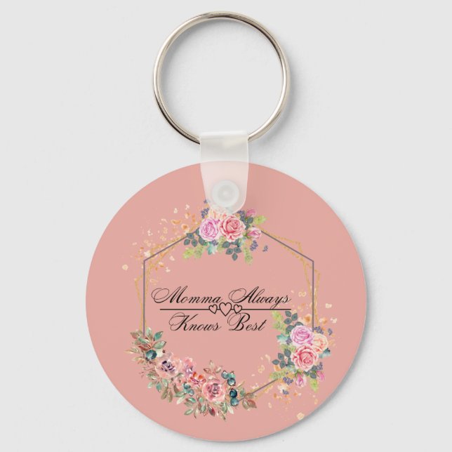 Mamma känner alltid bäst nyckelring (Framsida)