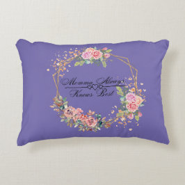 Mamma känner alltid till bästa Pillow Prydnadskudde