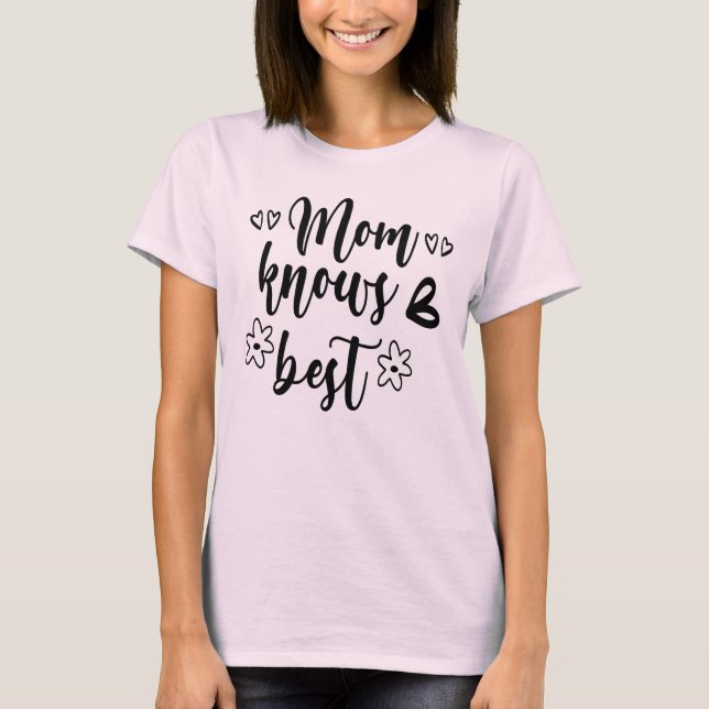 Mamma känner bäst t shirt (Framsida)