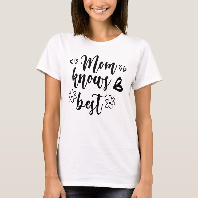 Mamma känner bäst t shirt (Framsida)