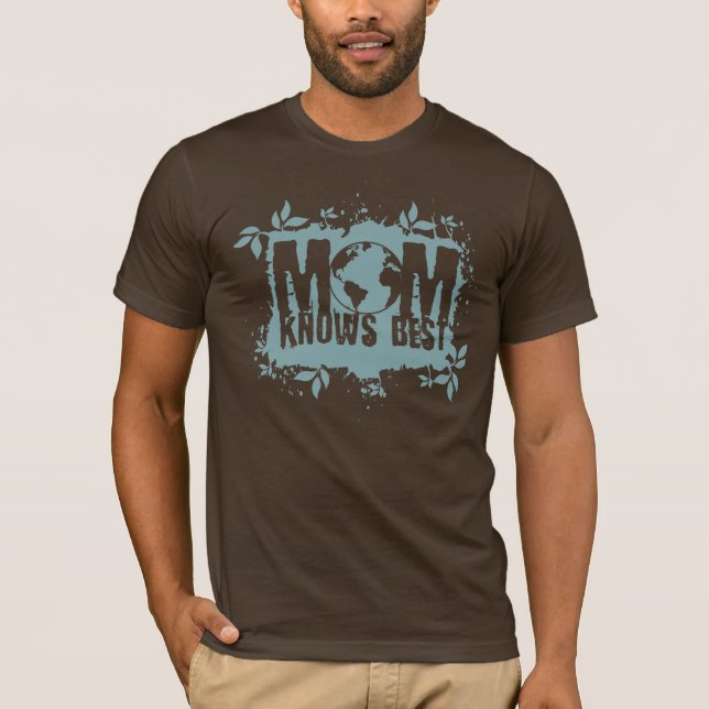 Mamma känner till bästa ekologiska planet T-Shirts (Framsida)
