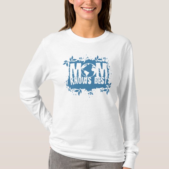 Mamma känner till bästa ekologiska planet T-Shirts (Framsida)