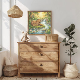 Mamma Kapybaras och bebisars sovrum Poster