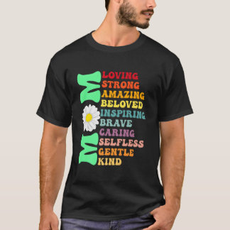 Mamma kär stark fantastisk bästa mamma någonsin Ma T Shirt