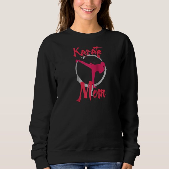 Mamma Karate Raglan T Shirt (Framsida)