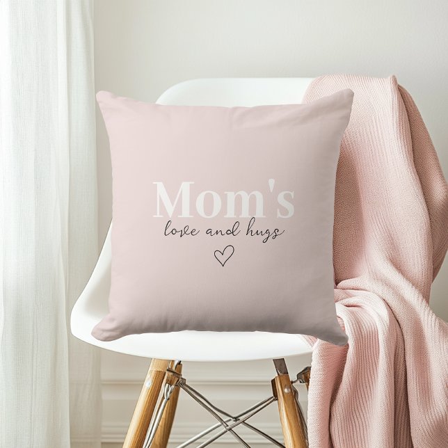 Mamma Kärlek & Hugs Rosa | Mor's Day Gift Kudde (Skapare uppladdad)