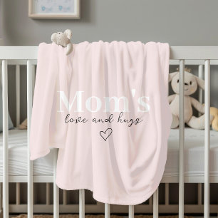 Mamma Kärlek & Hugs Rosa Mysigt   Mors dag Fleecefilt