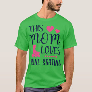 Mamma Kärlek infogar skating Dam Gift T Shirt
