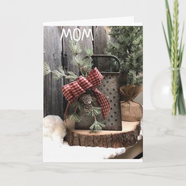 **MAMMA** KÄRLEK JOY OCH GOD JUL TILL DIG HELGKORT (Framsida)