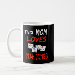 Mamma Kärlek Mah Jongg Roligt Tile Game Kläder Kaffemugg