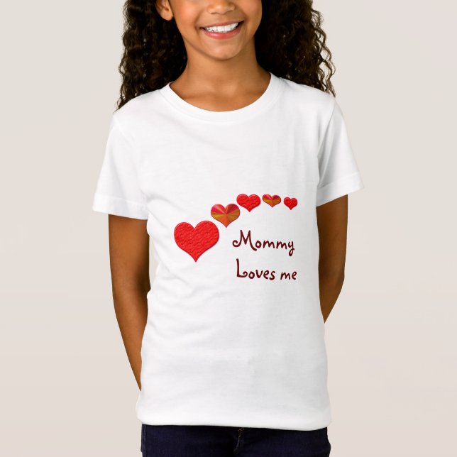 Mamma Kärlek Me (Kids Shirt) T Shirt (Framsida)