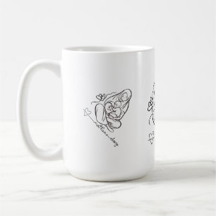Mamma Kärlek T-shirt Vacker Design Kaffemugg