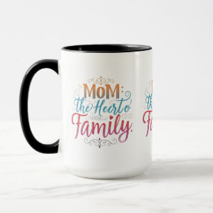 Mamma: Kärnan i vår familj 15 oz Combo Mugg