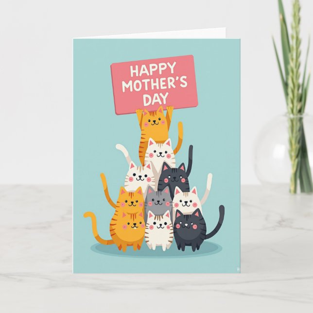 Mamma Katt Morsdagskort Kort (Framsida)
